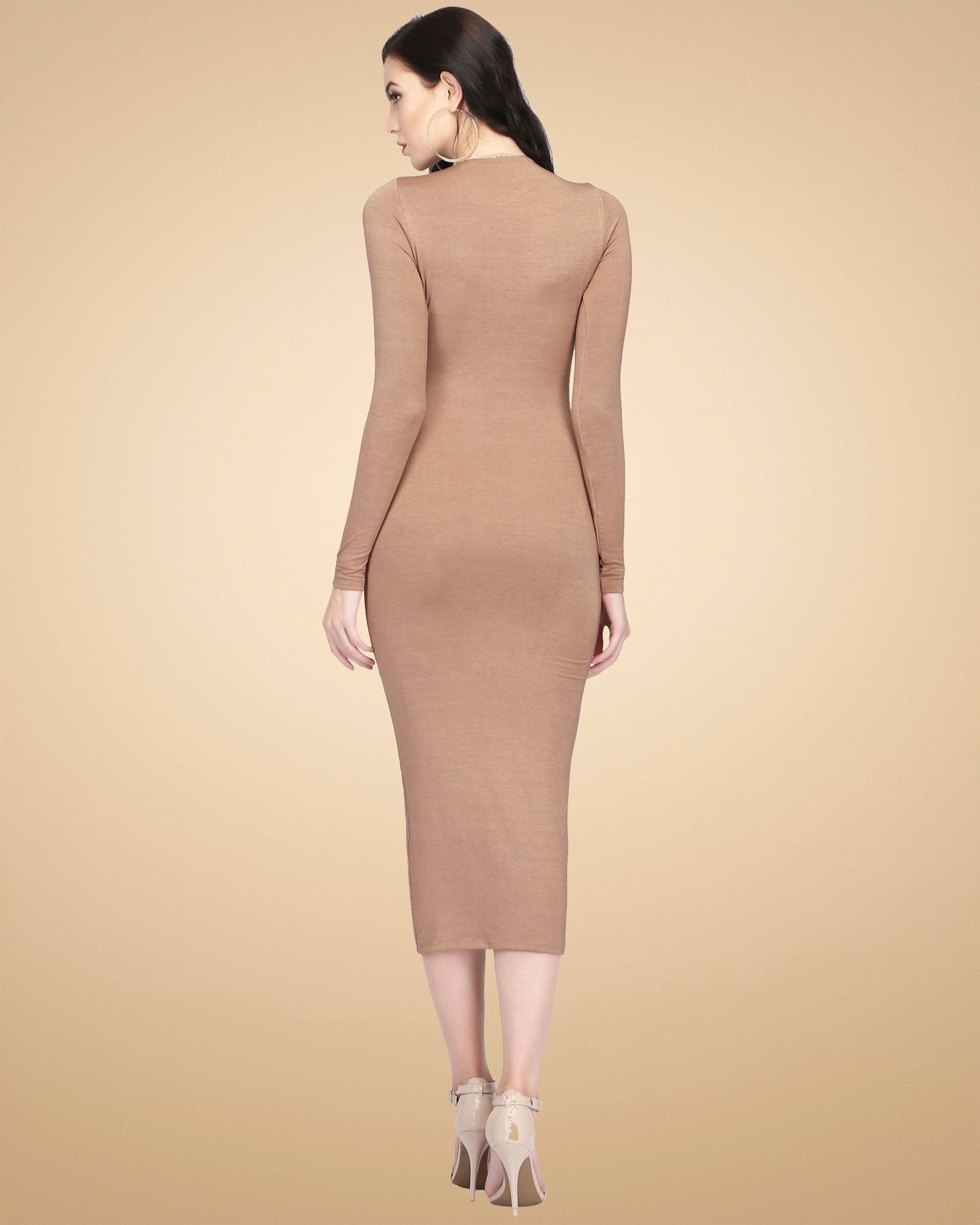SIRENA DRESS BROWN