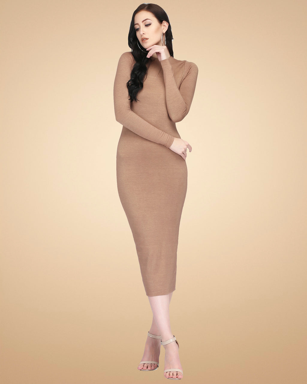 SIRENA DRESS BROWN