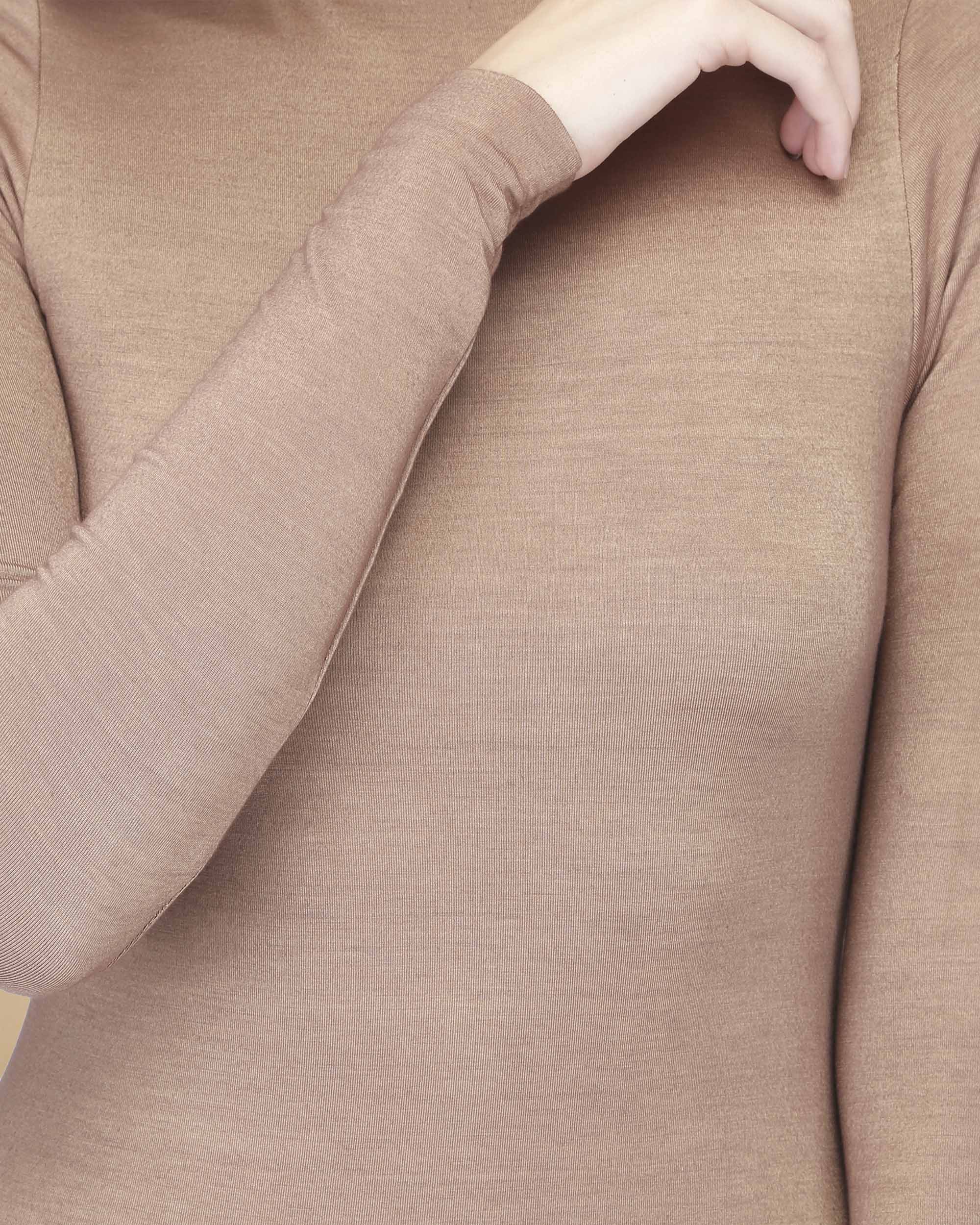 SIRENA DRESS BROWN